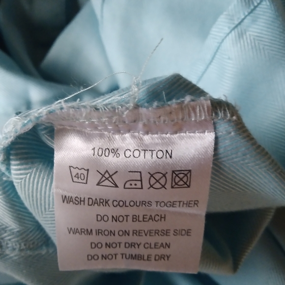 3/$10 Simon Jersey Light Blue Button Down Shirt Size 26 - Picture 6 of 6